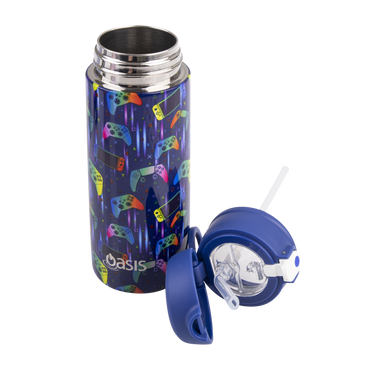 Oasis stainless steel double wall insulated kids drink bottle 550ml gamer parts