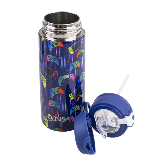 Oasis stainless steel double wall insulated kids drink bottle 550ml gamer parts