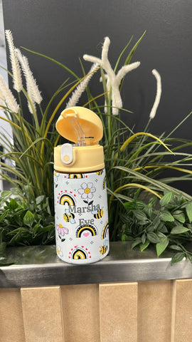 Oasis Stainless Steel Double Wall Insulated Kid's Drink Bottle 400ML - Busy Bees - BentoBliss
