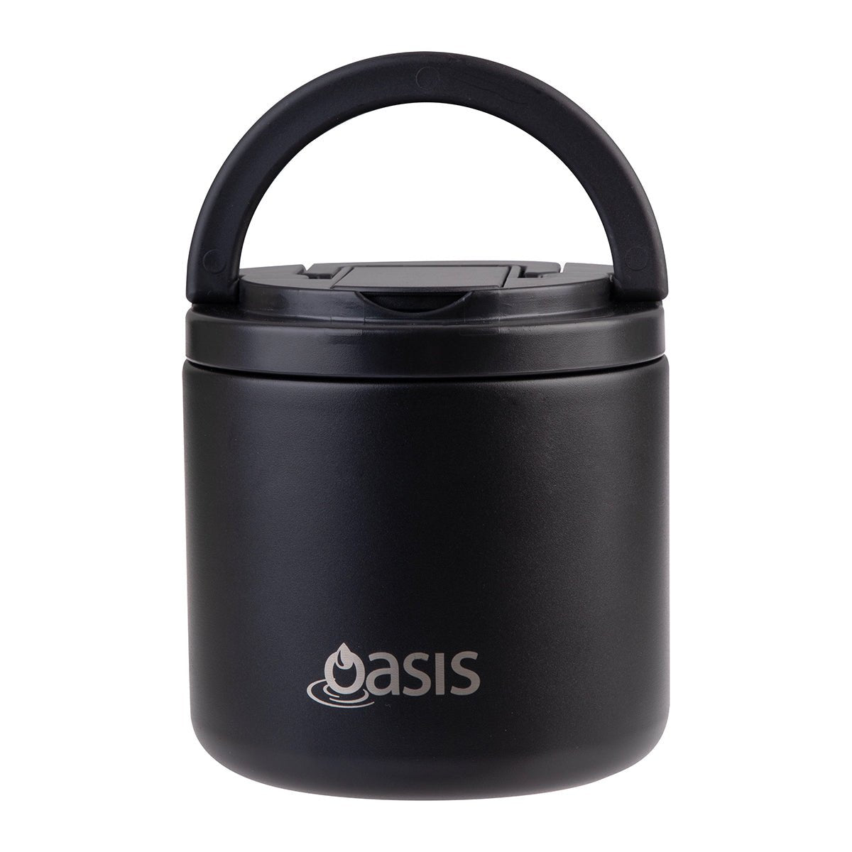 Oasis Insulated Food Flask 500ml - Black - BentoBliss