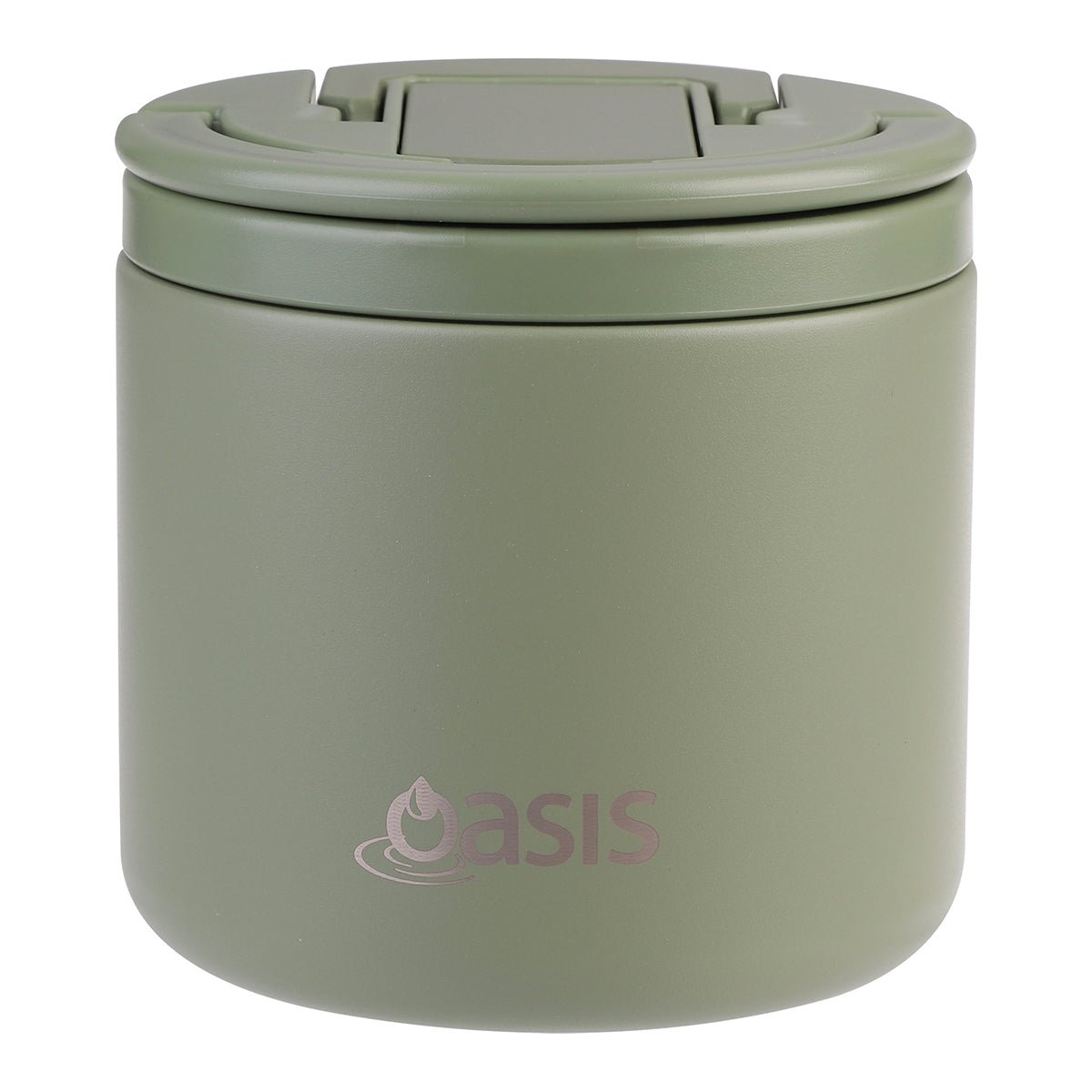 Oasis Insulated Food Flask 500ml - Olive Green - BentoBliss