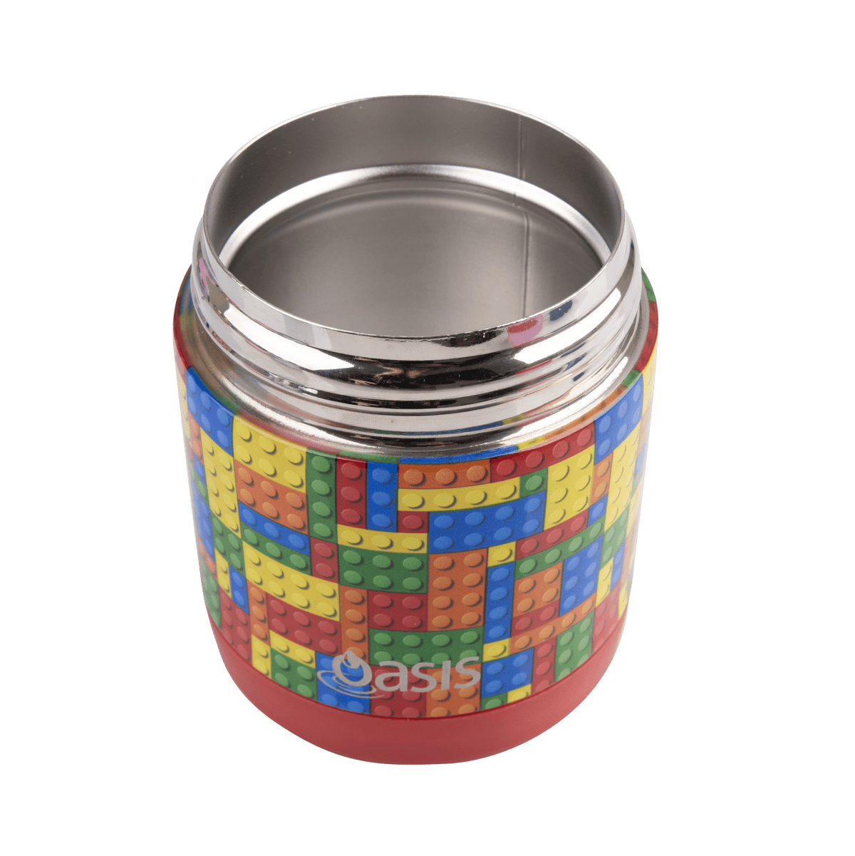 Sachi Insulated Lunch Bag, Food Jar & Bottle Bundle - Bricks - BentoBliss