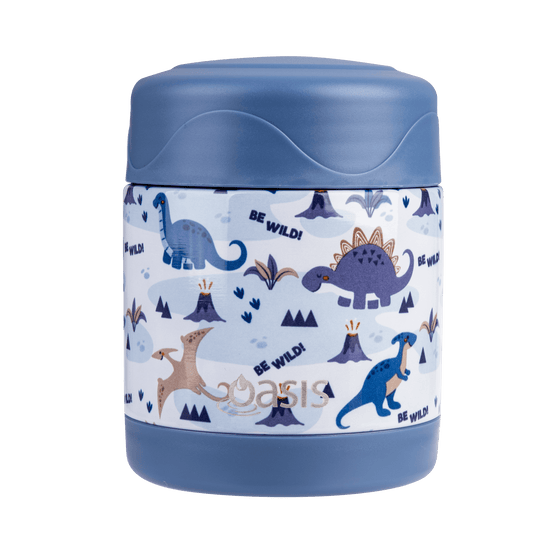 Oasis Insulated Kids Food Jar 300ml - Dinosaur Land - BentoBliss 