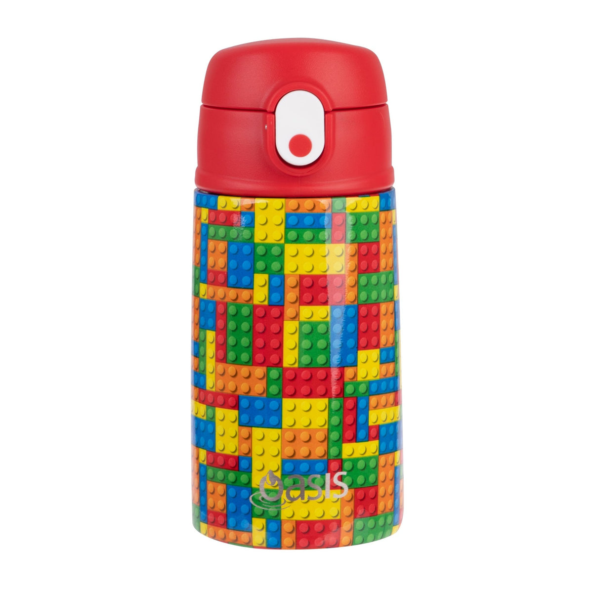 Sachi Insulated Lunch Bag, Food Jar & Bottle Bundle - Bricks - BentoBliss