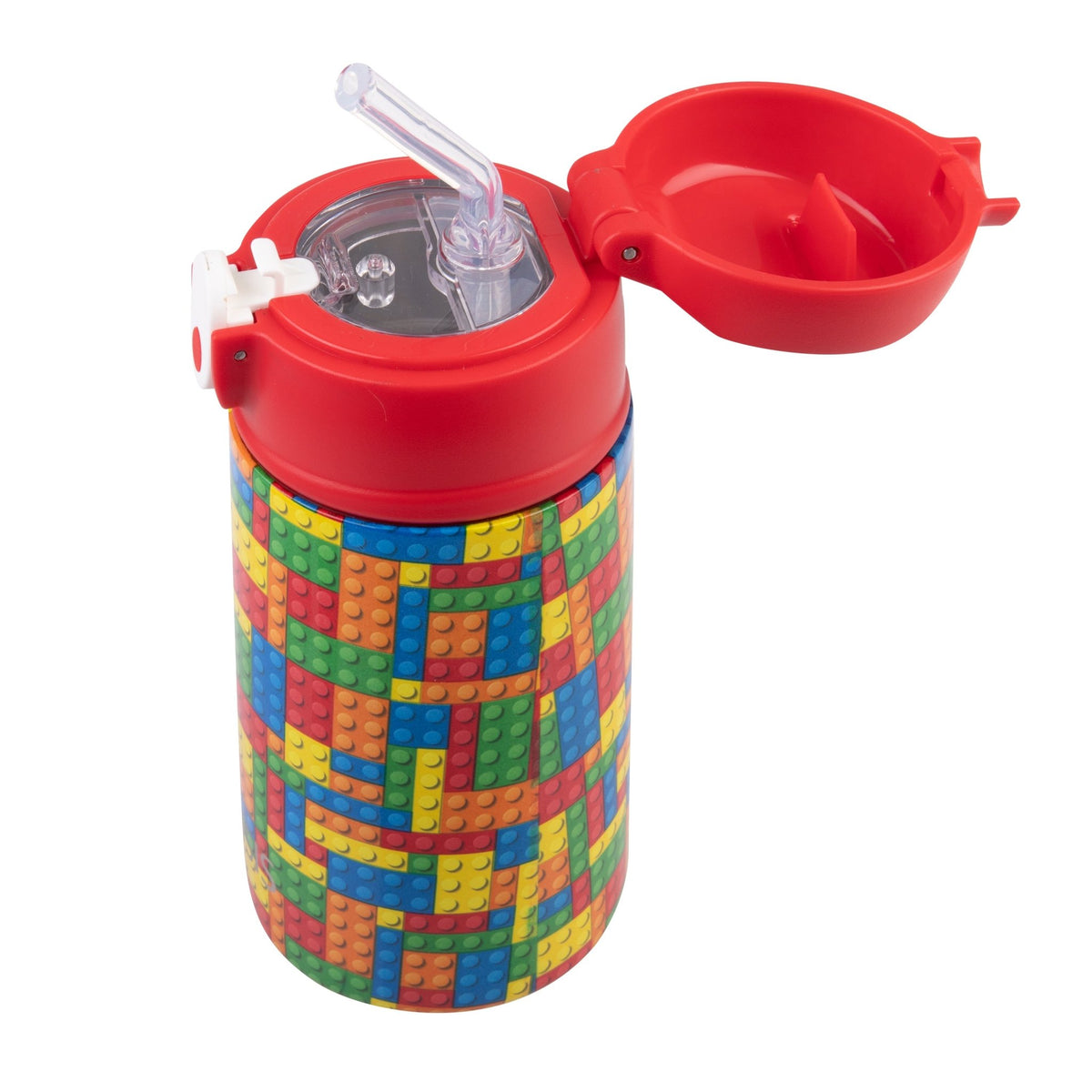 Sachi Insulated Lunch Bag, Food Jar & Bottle Bundle - Bricks - BentoBliss
