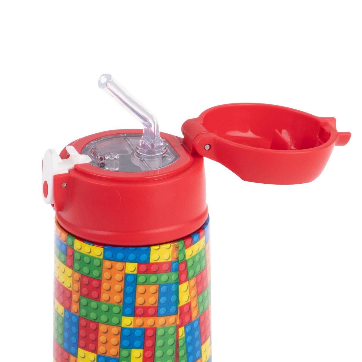 Sachi Insulated Lunch Bag, Food Jar & Bottle Bundle - Bricks - BentoBliss