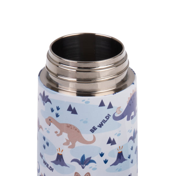 Oasis Stainless Steel Double Wall Insulated Kid's Drink Bottle 400ML - Dinosaur Land