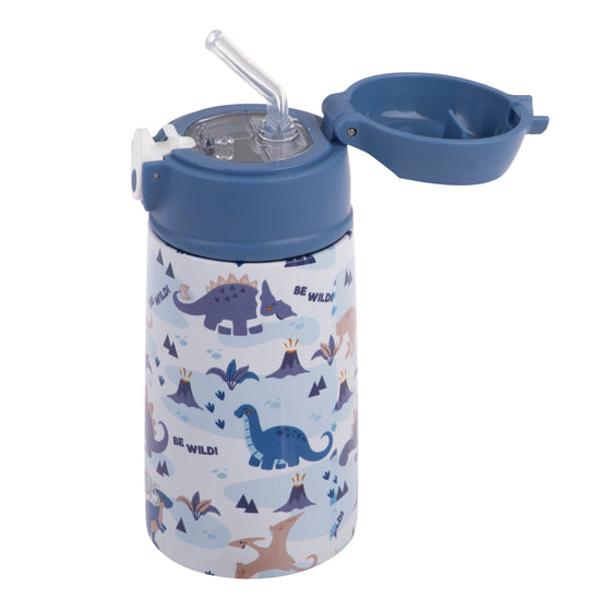 Oasis Stainless Steel Double Wall Insulated Kid's Drink Bottle 400ML - Dinosaur Land