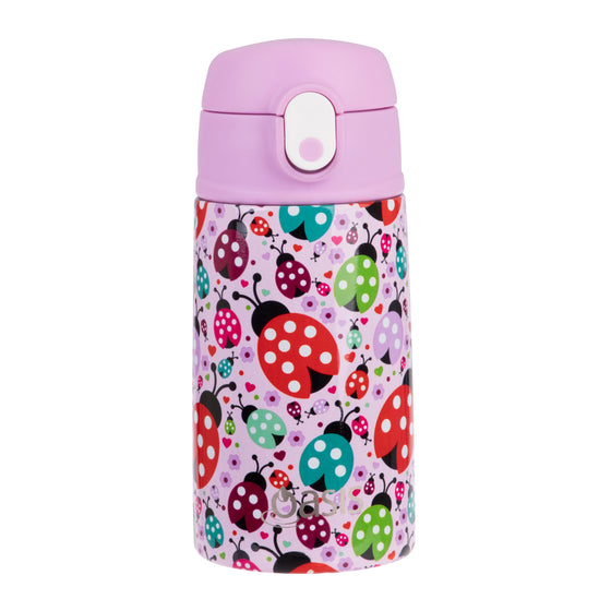 Oasis Stainless Steel Double Wall Insulated Kid's Drink Bottle 400ML - Lovely Ladybugs