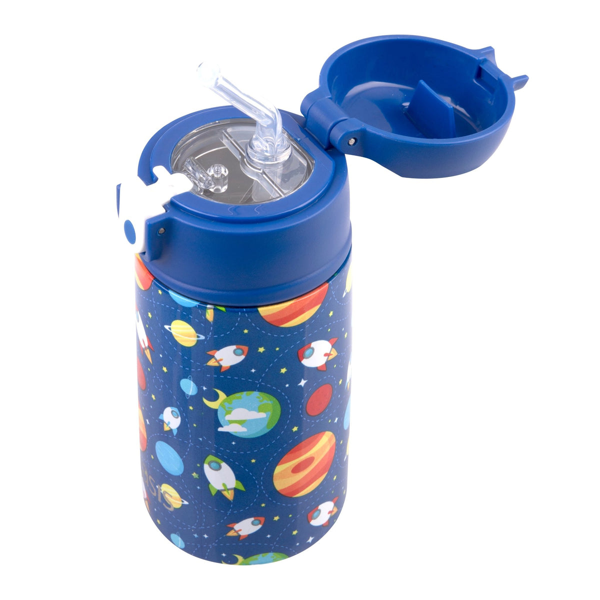 Sachi Insulated Double Decker Lunch Bag & Kids Drink Bottle 400ml - Outer Space - BentoBliss