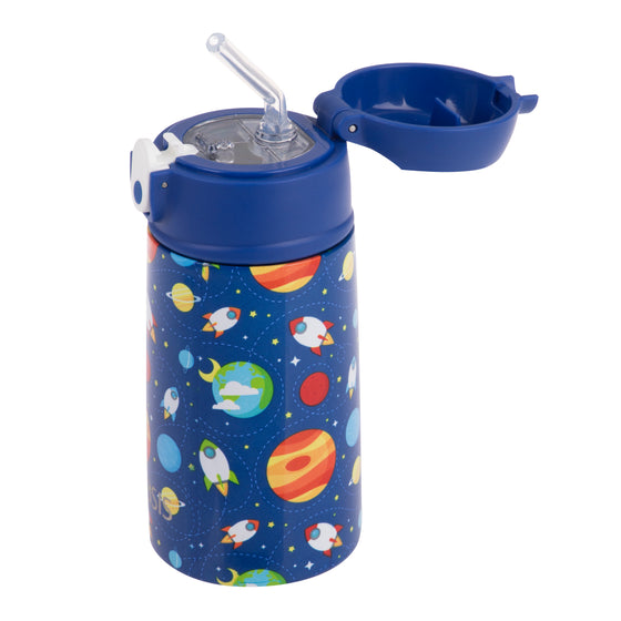 Oasis Stainless Steel Double Wall Insulated Kid's Drink Bottle 400ML - Outer Space