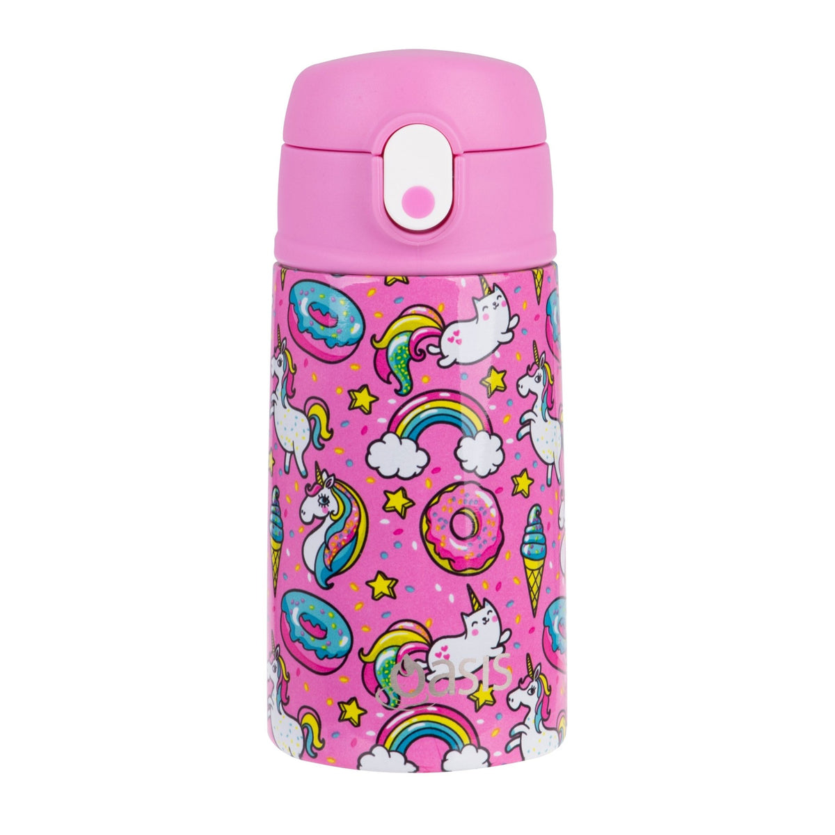 Sachi Insulated Double Decker Lunch Bag & Kids Drink Bottle 400ml - Unicorns - BentoBliss