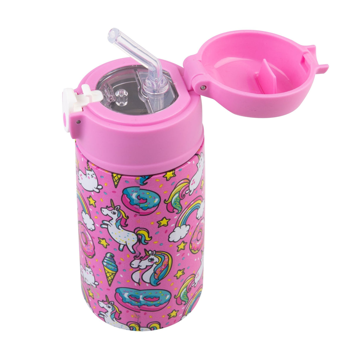 Sachi Insulated Double Decker Lunch Bag & Kids Drink Bottle 400ml - Unicorns - BentoBliss