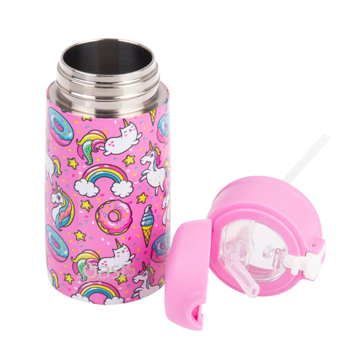 Sachi Insulated Double Decker Lunch Bag & Kids Drink Bottle 400ml - Unicorns - BentoBliss