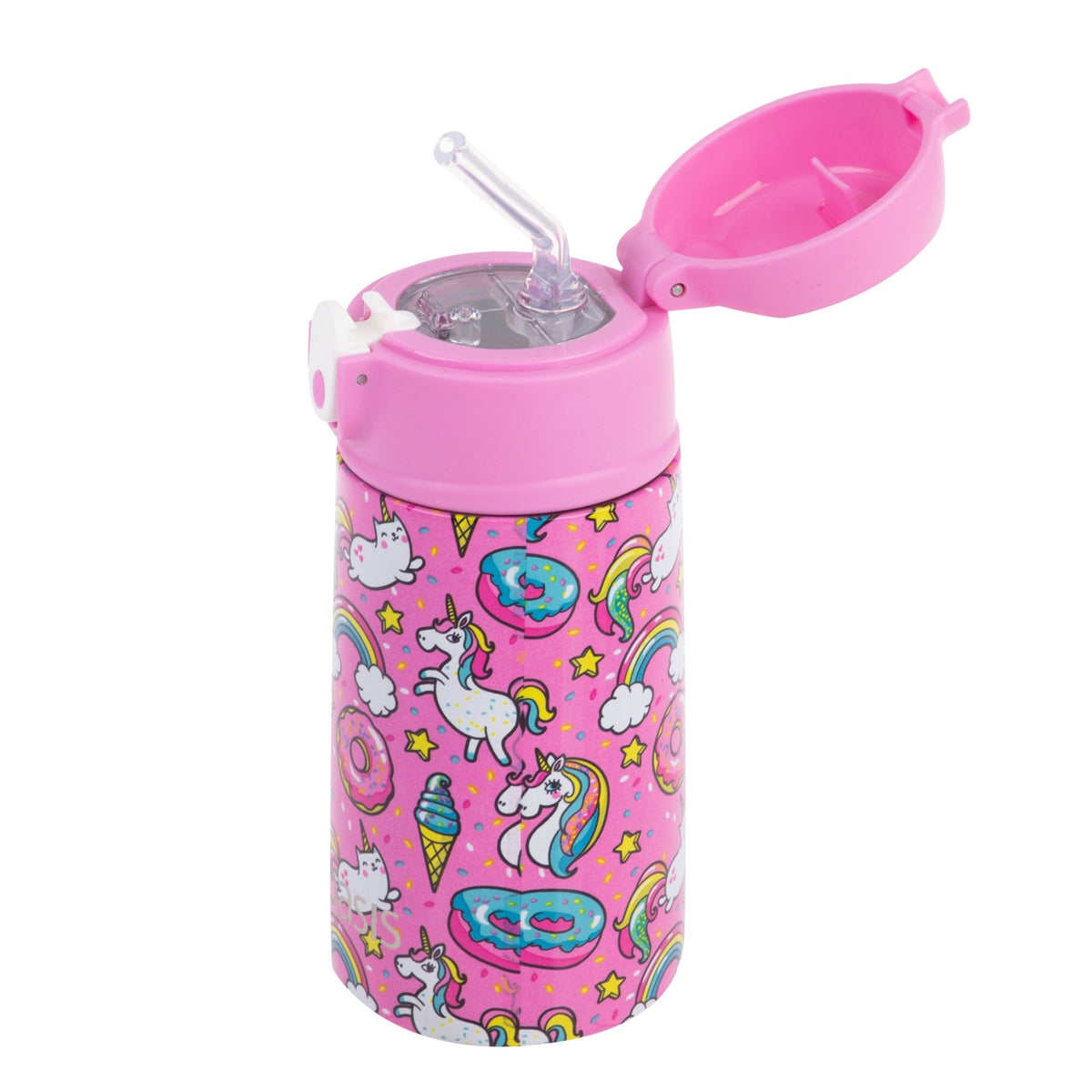 Sachi Insulated Double Decker Lunch Bag & Kids Drink Bottle 400ml - Unicorns - BentoBliss