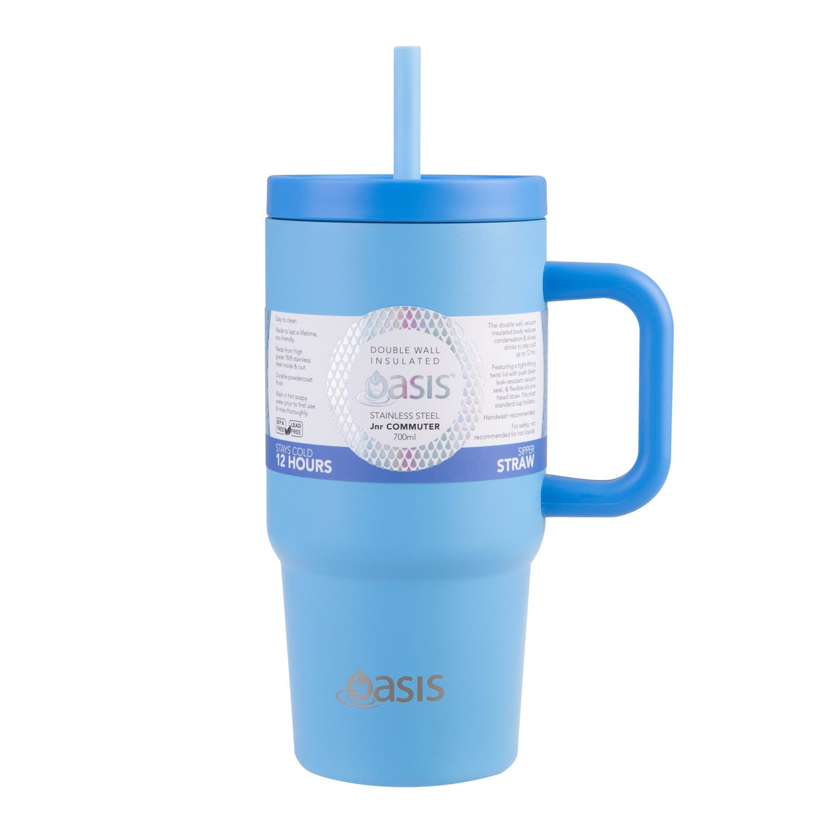 Oasis Insulated Junior Commuter Tumbler 700ml - Blue - BentoBliss