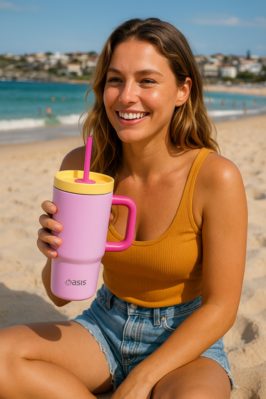 Oasis Insulated Junior Commuter Tumbler 700ml - Bubblegum Pink