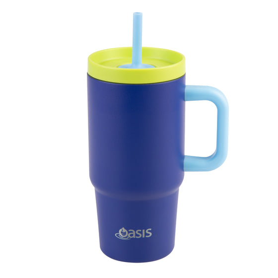 Oasis Insulated Junior Commuter Tumbler 700ml - Peacock Blue