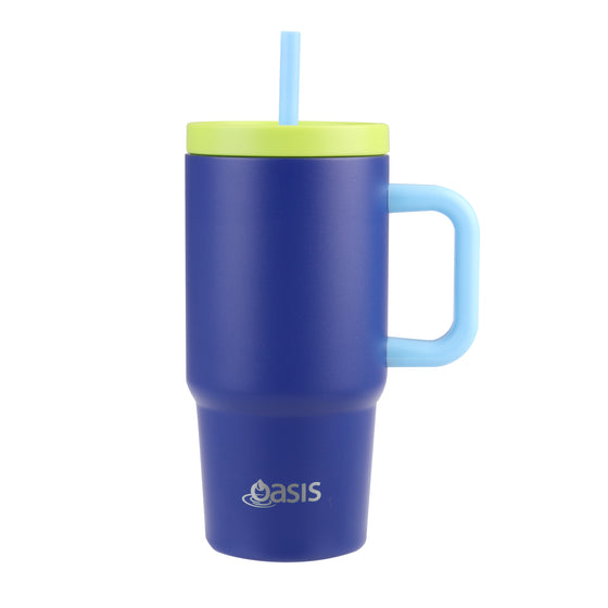 Oasis Insulated Junior Commuter Tumbler 700ml - Peacock Blue