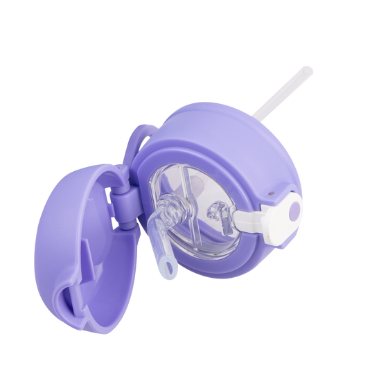Oasis stainless steel double wall insulated kids drink bottle 550ml mermaid unicorn lid