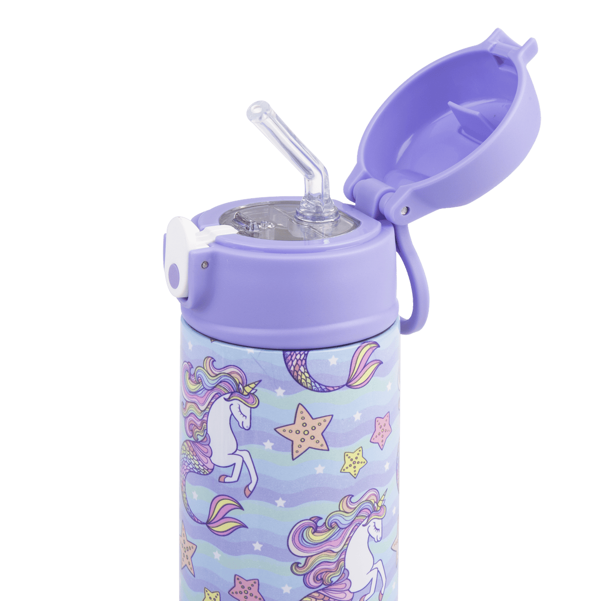 Sachi Insulated Lunch Bag and Bottle Bundle - Mermaid Unicorn - BentoBliss