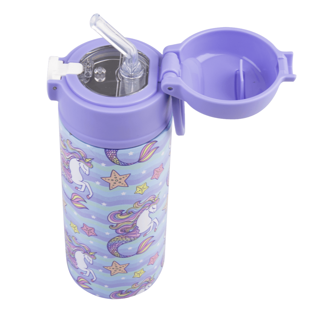 Sachi Insulated Lunch Bag and Bottle Bundle - Mermaid Unicorn - BentoBliss