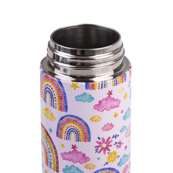 Oasis stainless steel double wall insulated kids drink bottle 550ml rainbow sky without lid