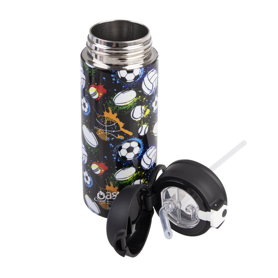 Oasis stainless steel kids drink bottle 550ml double wall insulated with parts sports colour