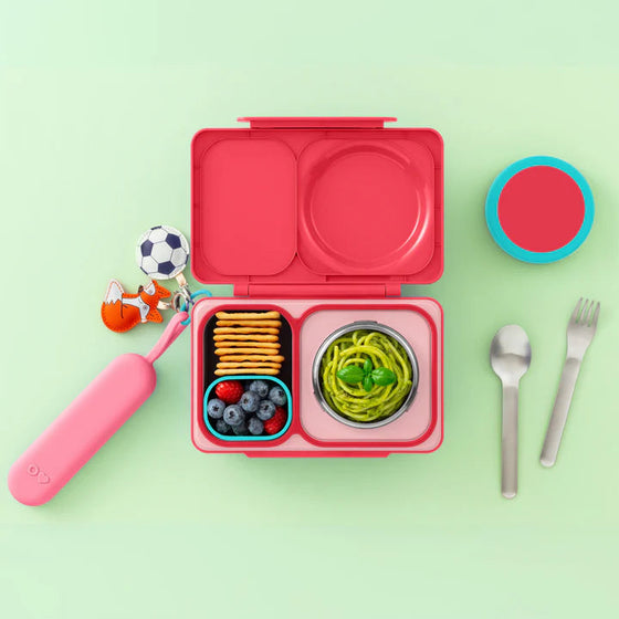 OmieBox UP Bundle - Cherry Pink - utensil pod set blush