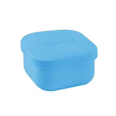 Omie snack silicone container blue colour