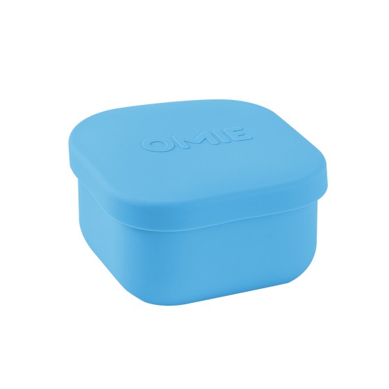 Omie snack silicone container blue colour