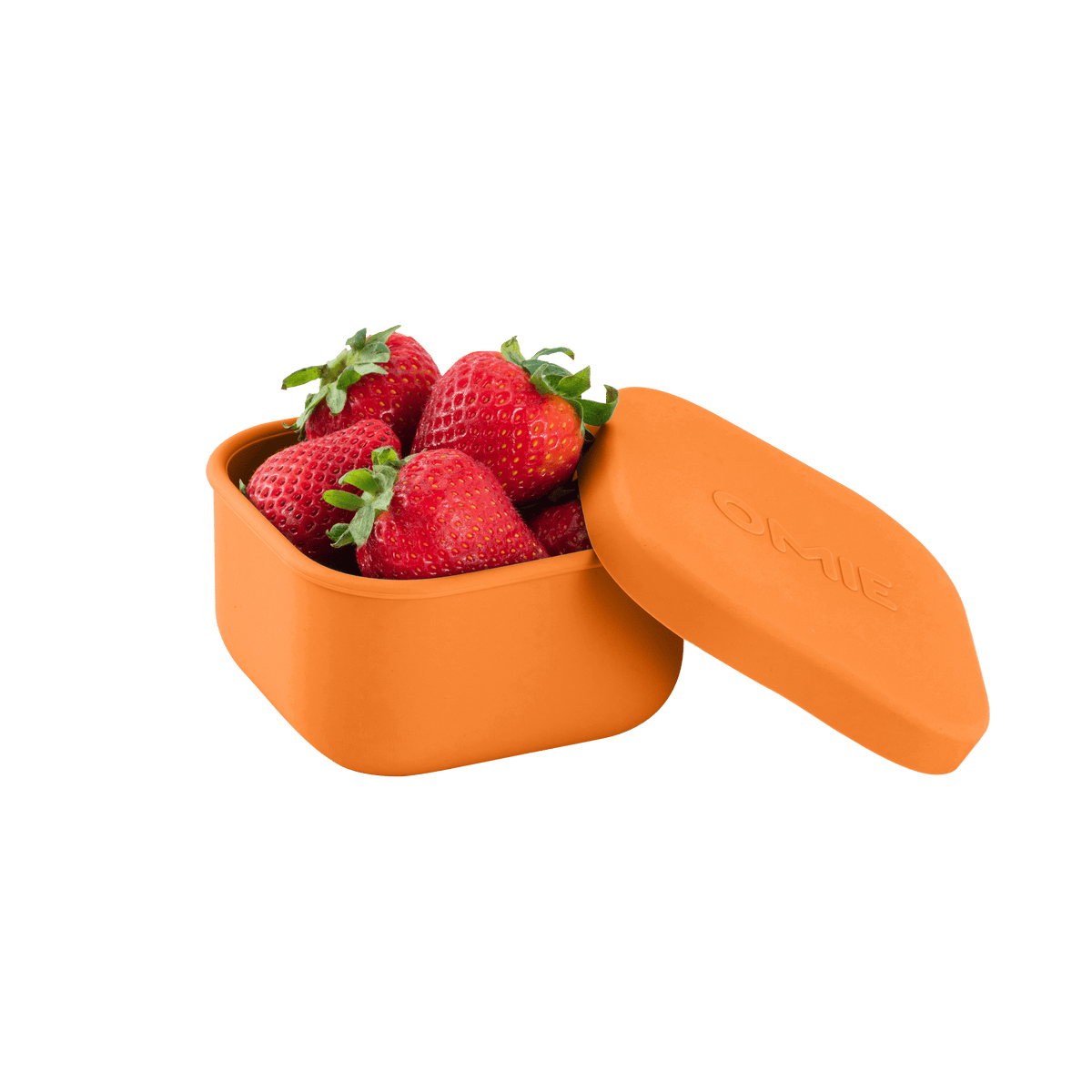 Omie Omiesnack Silicone Container 280ML - Orange - BentoBliss
