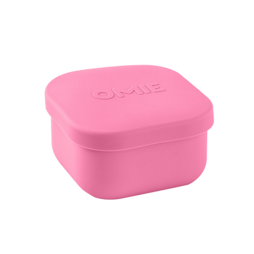 Omie snack silicone container pink colour