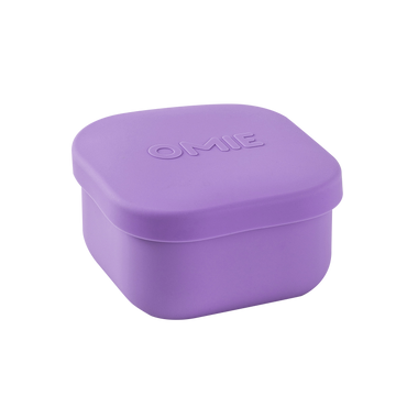 Omie snack silicone container purple colour