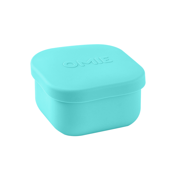 Omie snack silicone container teal colour