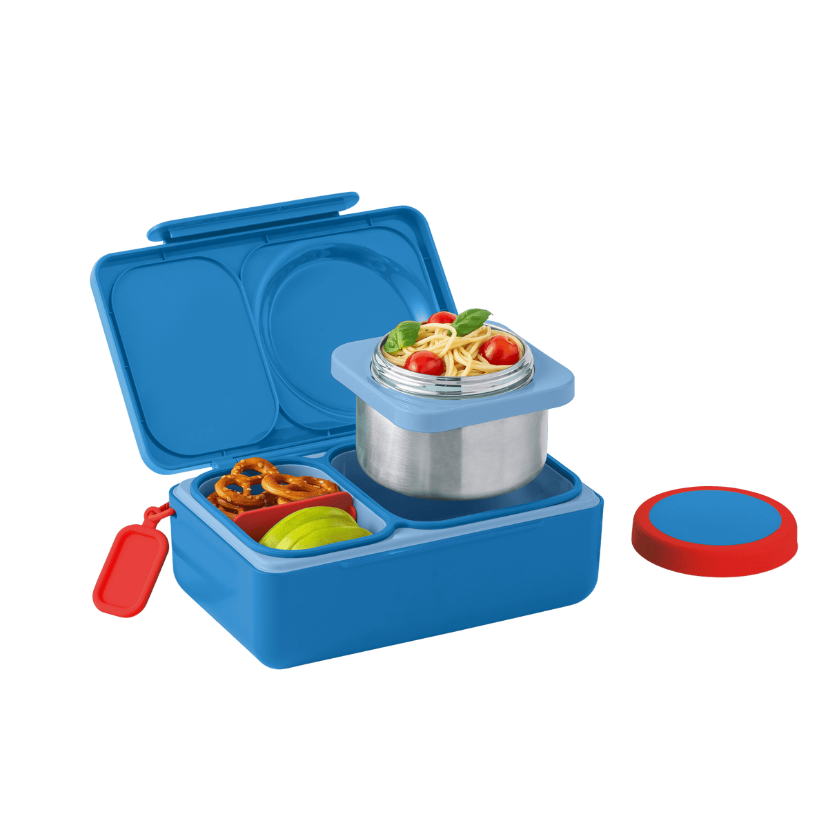 Omiebox Up Hot & Cold Kids Lunch Box - Cosmic Blue - BentoBliss