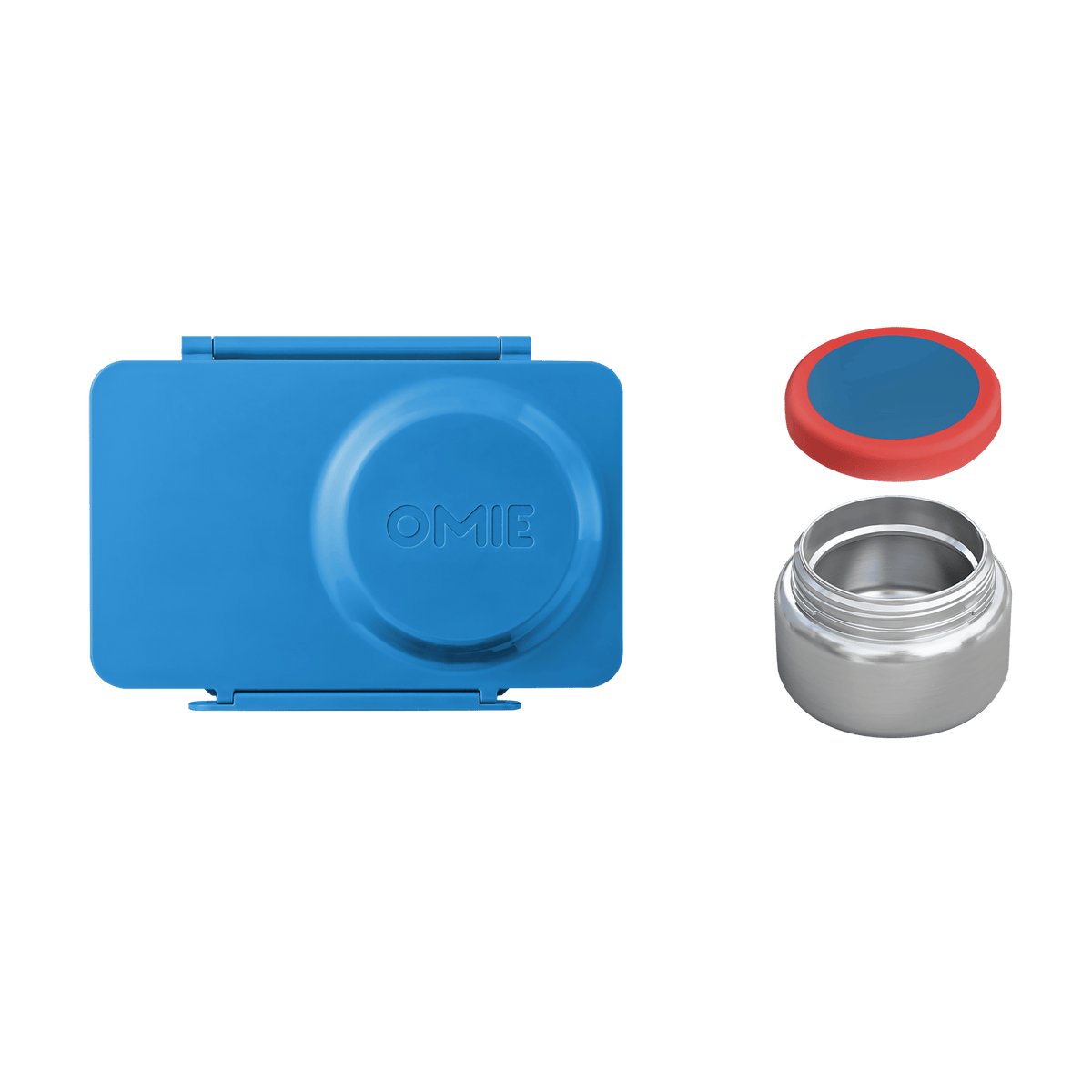 Omiebox Up Hot & Cold Kids Lunch Box - Cosmic Blue - BentoBliss
