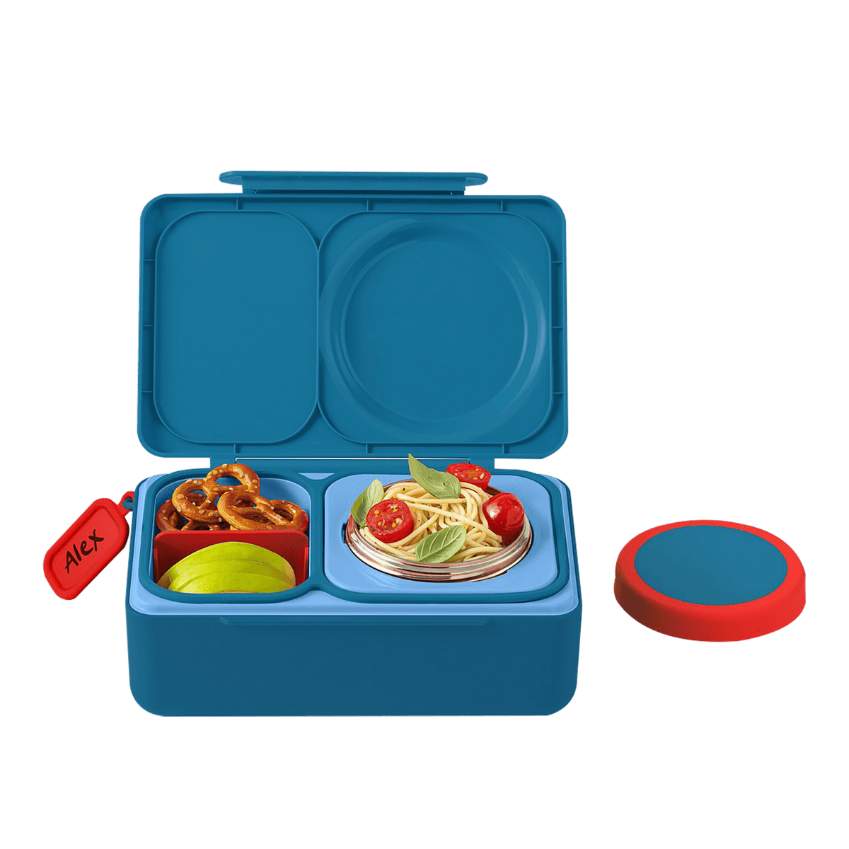 Omiebox Up Hot & Cold Kids Lunch Box - Cosmic Blue - BentoBliss