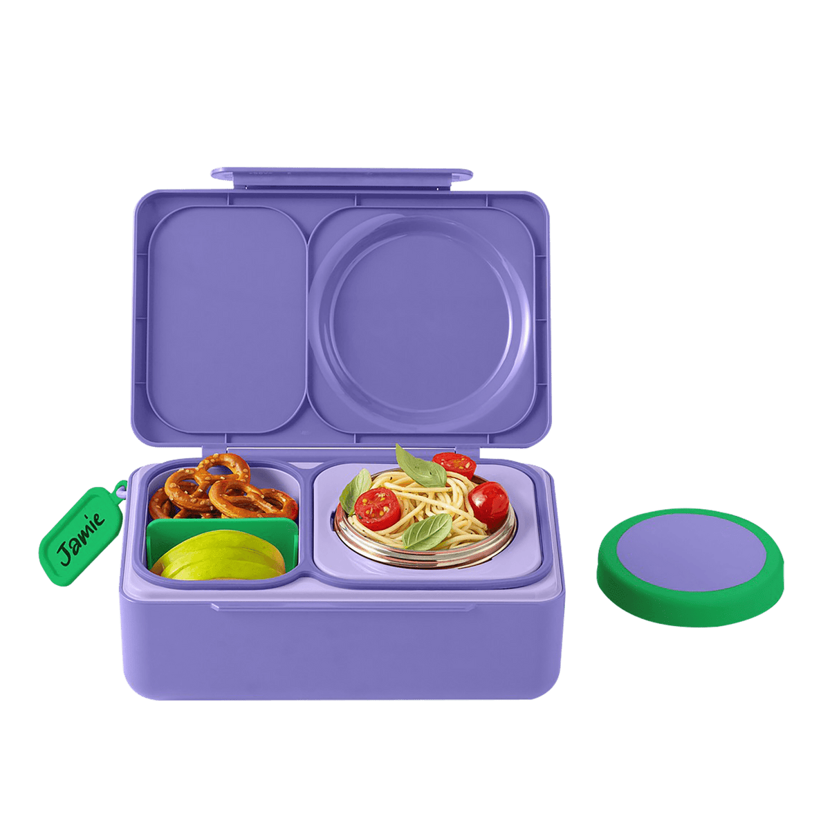 Omiebox Up Hot & Cold Kids Lunch Box - Galaxy Purple - BentoBliss
