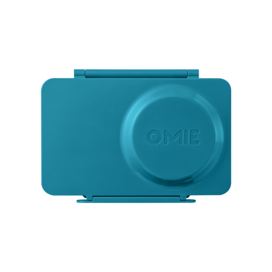 Omiebox Up Hot & Cold Kids Lunch Box - Teal Green - BentoBliss 