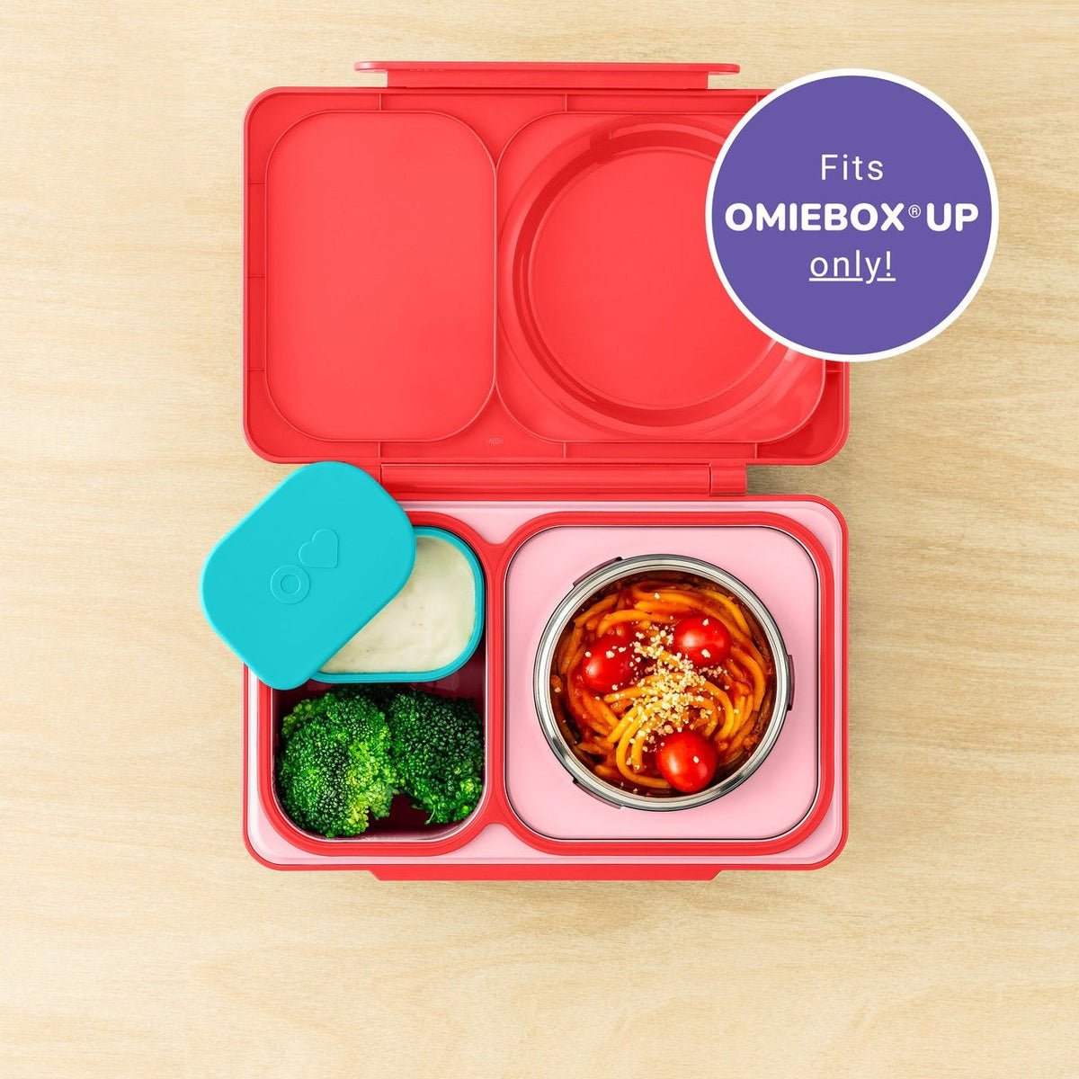 Omiebox Up Silicone Dip Containers - Purple & Green - BentoBliss