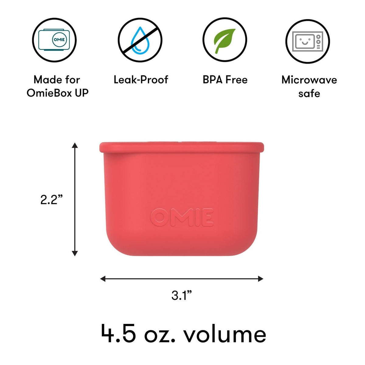 Omiebox Up Silicone Dip Containers - Pink & Teal - BentoBliss