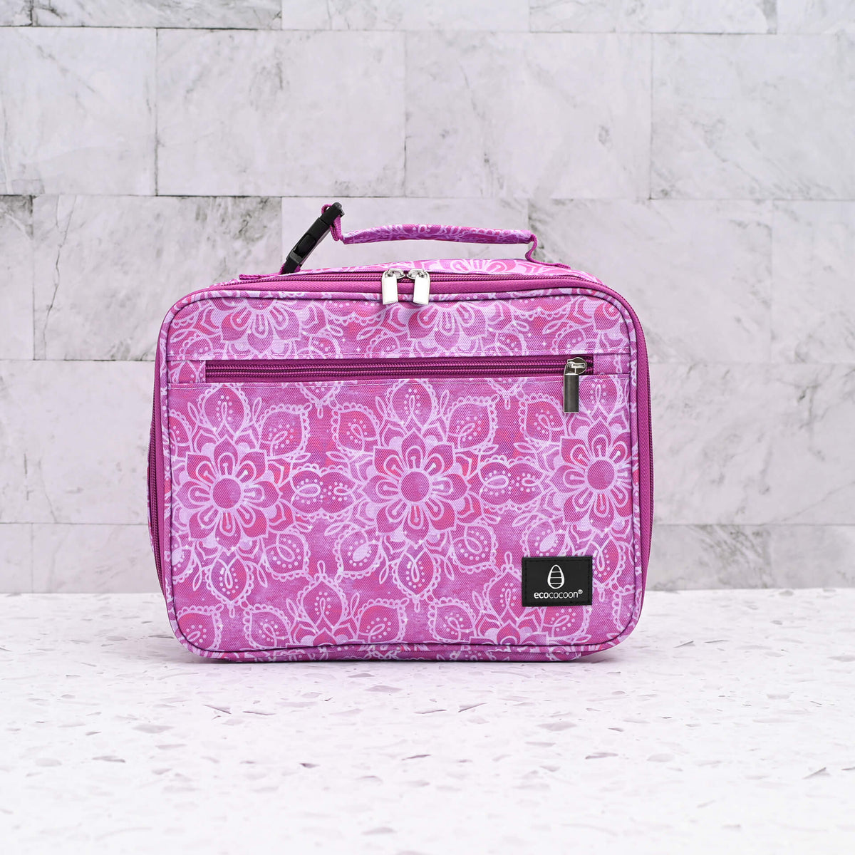 Ecococoon Insulated Lunch Bag - Pink Mandala - BentoBliss
