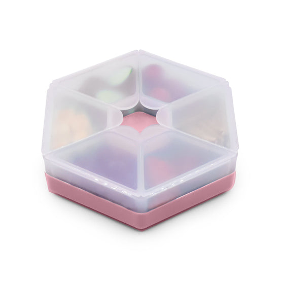 Melii Hexagon Snackle Box Berry - Closed View