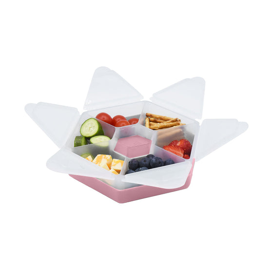 Melii Hexagon Snackle Box Berry - Open View