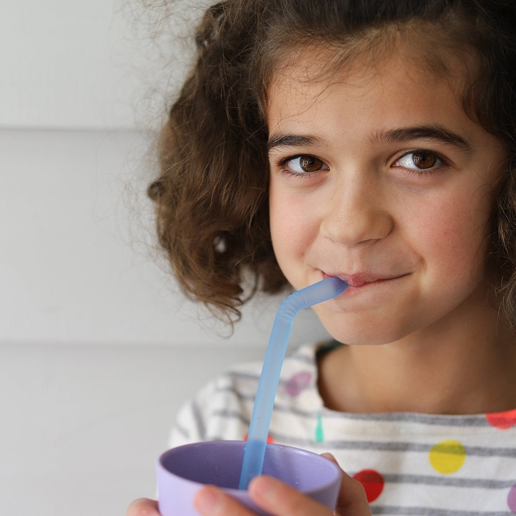 B.Box Reusable Silicone Straws - Very Berry - BentoBliss