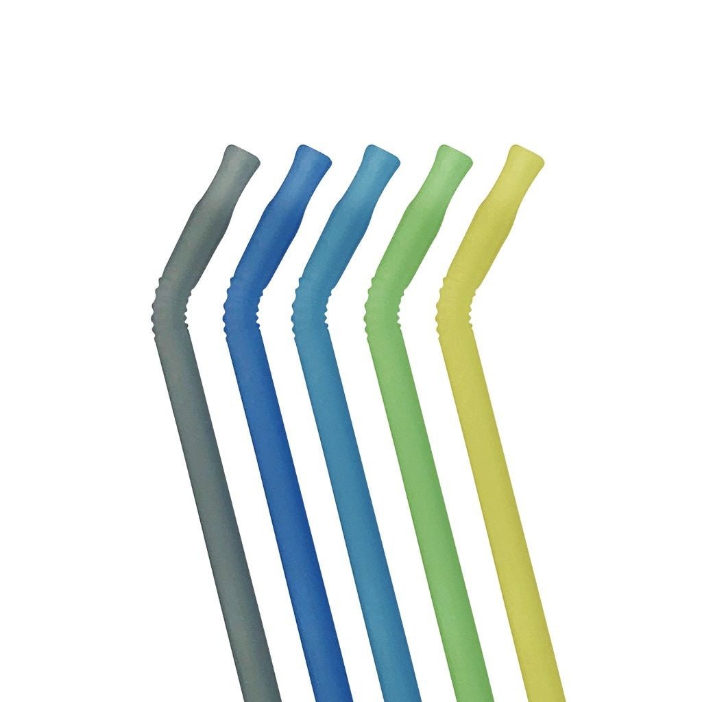 B.Box Reusable Silicone Straws - Pool Party - BentoBliss