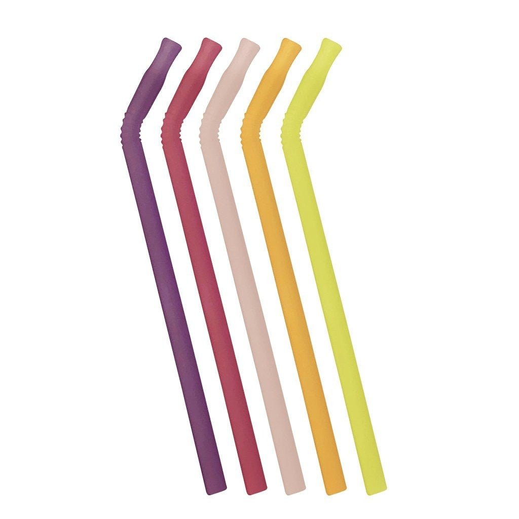 B.Box Reusable Silicone Straws - Very Berry - BentoBliss