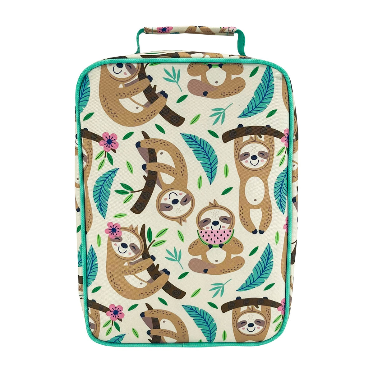 Sachi Insulated Lunch Bag & Bottle Bundle - Sleepy Sloths - BentoBliss