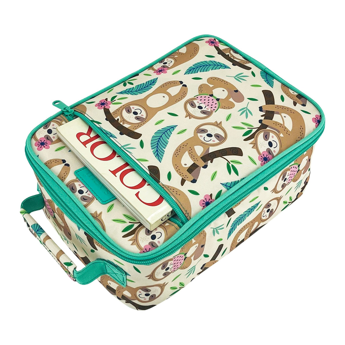 Sachi Insulated Lunch Bag & Bottle Bundle - Sleepy Sloths - BentoBliss